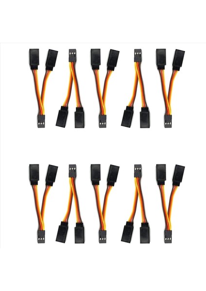 10 Pcs Jr/futaba Style Servo 1 Ila 2 Y Harness Dahası Ayrıştırıcı Kablosu Erkek Rc Modelleri Için Kadın Uzatma Kurşun Teli 7cm (Yurt Dışından)