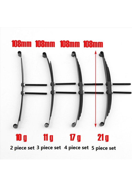 6 1/14 Tamiya Rc Traktör Römorku Kamyon Modeli Için Çelik Yaprak Yayları Set Parçaları Yedek Aksesuarlar A (Yurt Dışından) fiyatları