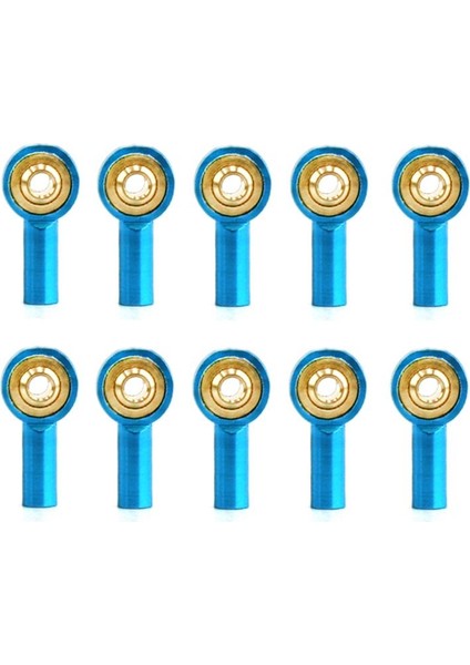 10PCS Metal M2 Bağlantı Rota Çubuk Uç Top Bağlantı Direktörü Direksiyon Push Çubuk Çubuk Rc Araç Teknesi Yükseltme Parçaları Mavi (Yurt Dışından)