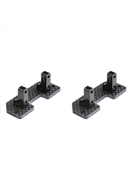 2x Karbon Fiber Servo Montaj Aks Up Eksenel SCX10 SCX10 Iı 90046 1/10 Rc Paletli Araba Yükseltme Parçaları (Yurt Dışından)