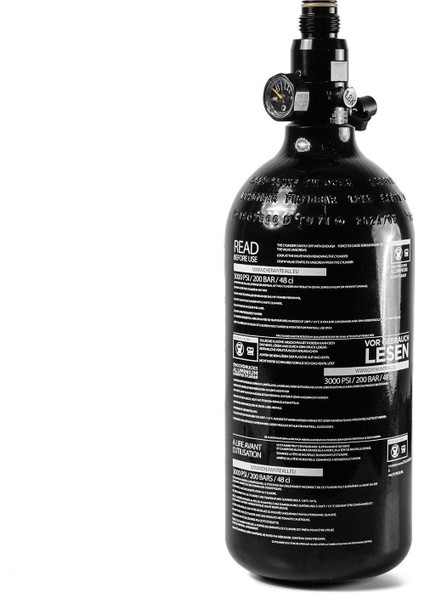 Novrıtsch Dye Hpa Tank 0.8l 3000PSI With Hp Preset Hpa Airsoft Için modelleri