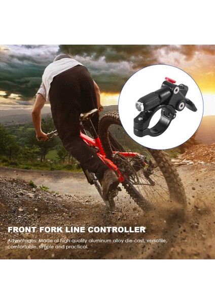 Bisiklet Uzaktan Kilitleme Kolu Çatal Kilitleme Tel Kontrol Kolu Alüminyum Alaşım Dağ Bisikleti Çatal Kilit Kontrol Parçaları Kablo ile (Yurt Dışından) indirimleri