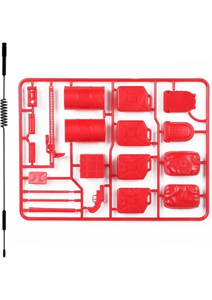 1 Wpl Araba Yedek Parçaları Için Dekorasyon Araçları Set 1/16 Rc Araç Kamyon Parçaları ve Değiştirme Vidaları ile 1 Pcs Antenleri (Yurt Dışından)