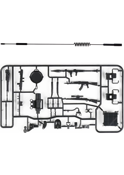 1 Wpl Araba Yedek Parçaları Için Dekorasyon Araçları Set 1/16 Rc Araç Kamyon Parçaları ve Değiştirme Vidaları ile 1 Pcs Antenleri (Yurt Dışından) fiyatları