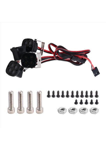 4led Işıklar Eksenel SCX10 Iıı Trx-4 Trx-6 1/10 Rc Trawler Araba Kamyonu Dekorasyon Parçaları Mavi Işık (Yurt Dışından) modelleri