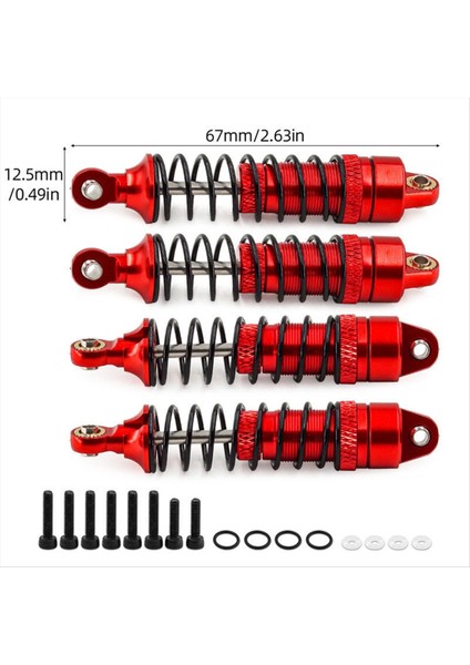 Rc Araba Yükseltme Ön Arka Şoklar Traxxas Için Şok Emici Damper Kiti 1/18 Latrax 7665 D90 Rc Araba Yükseltme Aksesuarları (Yurt Dışından) fiyatları