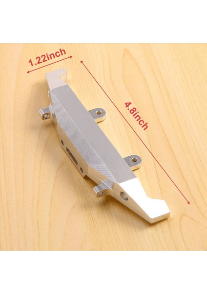 Wpl Için 2x Metal Ön Tampon C14 C24 C24-1 1/16 Rc Car 4x4 Kamyon ve Prwler Yükseltme Parçaları Aksesuarları Gümüş (Yurt Dışından)