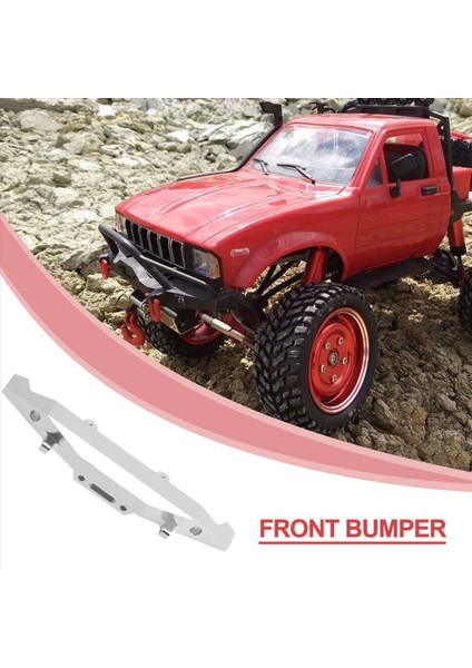Wpl Için 2x Metal Ön Tampon C14 C24 C24-1 1/16 Rc Car 4x4 Kamyon ve Prwler Yükseltme Parçaları Aksesuarları Gümüş (Yurt Dışından) indirimleri