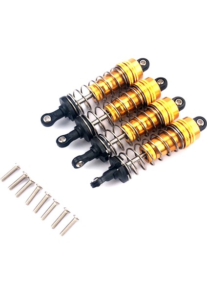 4pcs Metal Şok Emici Damper Yedek Aksesuar Wltoys Için Uyum 144001 1/14 Rc Drift Yarış Araç Parçaları Sarı (Yurt Dışından)
