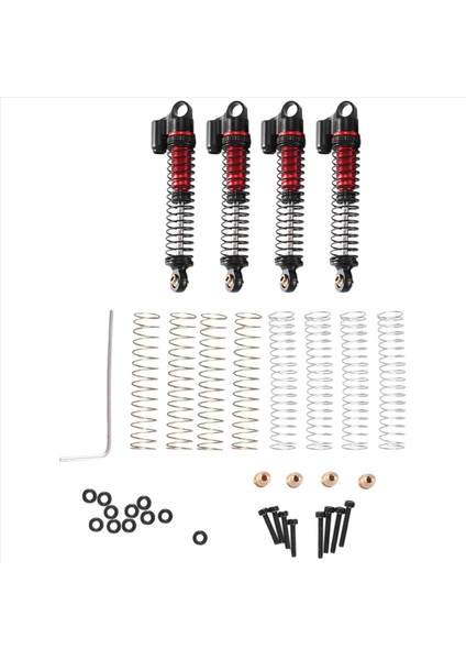 4pcs 53MM Metal Yağ Şok Emici Damper Eksenel SCX24 AX24 1/24 Rc Paletli Araba Yükseltme Parçaları Siyah (Yurt Dışından) fiyatları