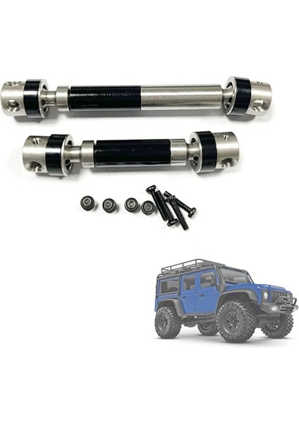 2pcs Metal Şaftı Cvd Mili Traxxas TRX4M Trx-4m 1/18 Rc Paletli Araba Yükseltme Parçaları Aksesuarları Siyah (Yurt Dışından) modelleri