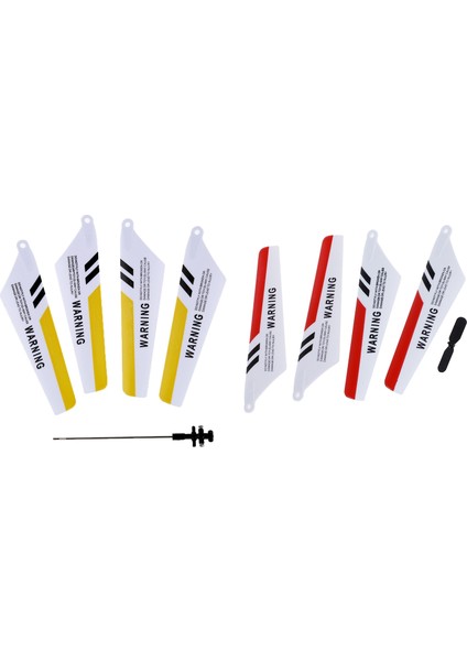 Syma Tam Set Yedek Parçaları 4 x Bıçaklarla Syma S107 S107G Gyro Uzaktan Kumanda Helikopter Yağarcıları Onarımı Kırmızı (Yurt Dışından)