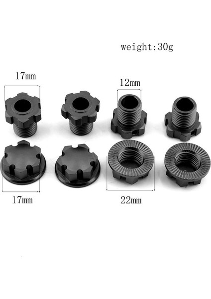 Traxxas 1/10 E-Revo 2 0 Maxx 1/8 Slege Rc Araç Isimleri Parçaları Makita Metal 17MM Yükselten Tekerlek Hex Hub Adaptörü 8654 (Yurt Dışından) fiyatları