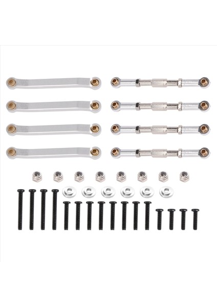 Metal Şasi Çekme Çubukları Bağlantı Süspansiyon Tıe Çubuğu Mn D90 D91 D96 D99 D99S MN90 MN99S 1/12 Rc Araba Yükseltme Parçaları Gümüş (Yurt Dışından) modelleri