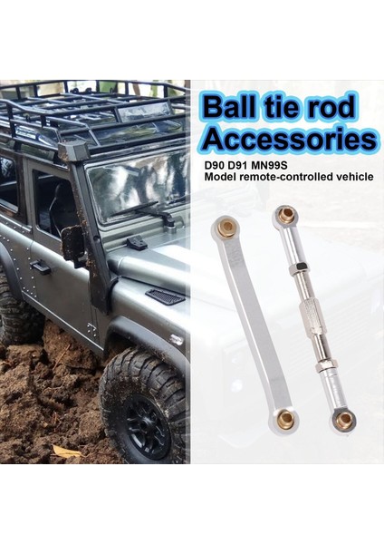 Metal Şasi Çekme Çubukları Bağlantı Süspansiyon Tıe Çubuğu Mn D90 D91 D96 D99 D99S MN90 MN99S 1/12 Rc Araba Yükseltme Parçaları Gümüş (Yurt Dışından) indirimleri