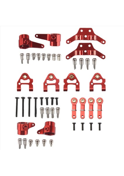Metal Yükseltilmiş Parçalar Direksiyon Kupası Salıncak Kolu Şok Emici Plaka Wltoys P929 P939 K969 K979 K989 K999 1/28 Rc Araba Kırmızı (Yurt Dışından) fiyatları