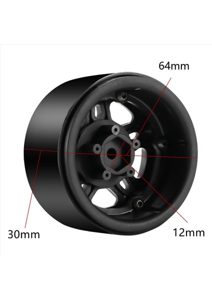 8pcs Plastik Beadlock 2 2 Tekerlek Hub Tekerlek Jantları 1/10 Rc Paletli Araba Eksenel SCX10 Wraith Capra RR10 Traxxas Trx4 D90 (Yurt Dışından) fırsatları