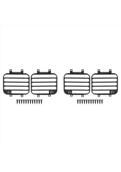 Mn D90 D99S Için 2x MN99S 1/12 Rc Araba Yükseltme Parçaları Ön Işık Lambası Koruma Far Kapağı Koruma Giriş Aksesuarları (Yurt Dışından)
