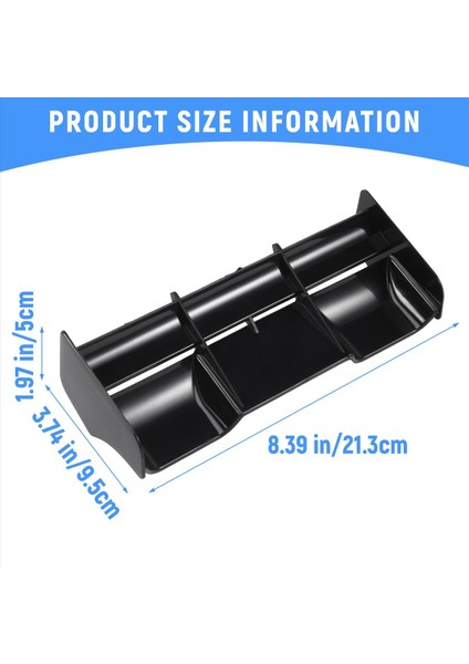 1 8 Buggy Rc Arabalar Rc Plastik Naylon Kuyruk Kanadı 1/8 Ölçekli Nitro Electric Powered Off Road Buggytruck Uzaktan Kumanda Siyah (Yurt Dışından) fırsatları