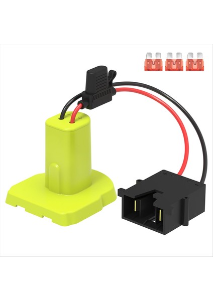 Power Wheels Pil Adaptörü Ryobi Için Pil Adaptörü Kablo Demeti Konnektörlü 3pcs ile Pil Dönüştürücü 40A Sigortalı (Yurt Dışından)