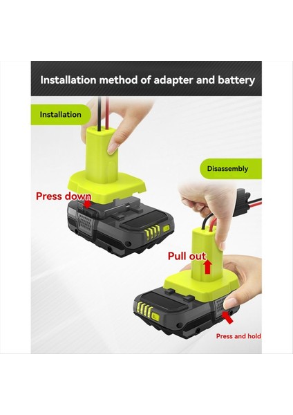 Power Wheels Pil Adaptörü Ryobi Için Pil Adaptörü Kablo Demeti Konnektörlü 3pcs ile Pil Dönüştürücü 40A Sigortalı (Yurt Dışından) modelleri