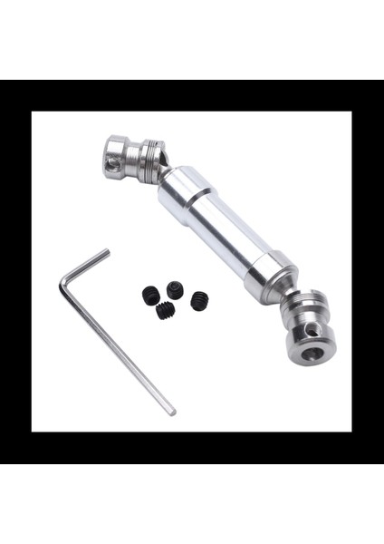 3pcs Metal Arka Merkezi Şaftı Cvd Şanzıman Şaftı 1 12 Wltoys 12428 12423 Gümüş (Yurt Dışından) modelleri