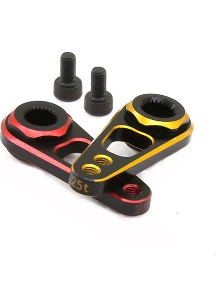 2pcs Metal Çift Delik 25T Servo Servo Korna 1/10 Rc Araç Teknesi Futaba Savox Emax Powerhd Jx Spt Hsp Axıal SCX10 1 (Yurt Dışından) fırsatları