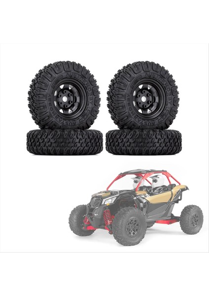 4pcs 85MM 1 55 Metal Beadlock Tekerlek Jantlar Lastikler 1/10 Rc Paletli Araba Eksenel Yetersiz Jr RC4WD D90 Tf2 Tamiya B (Yurt Dışından) indirimleri