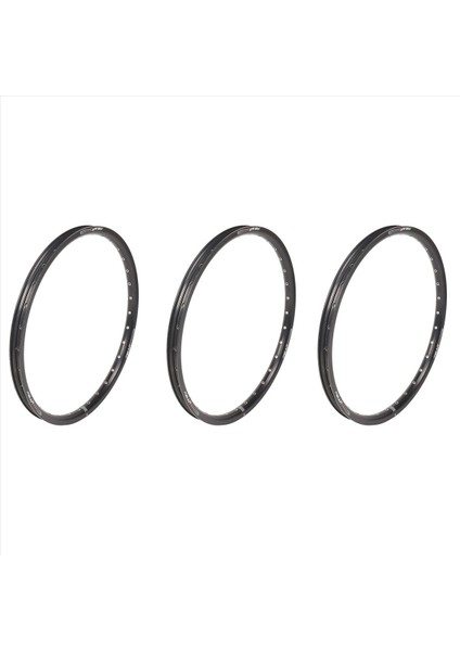 3x Meijun Dağ Bisikletleri Yol Katlama Bisikletleri 20 Inç 406 32 Delik Disk Fren Jant Parçaları Çift Disk Jant Jantlar (Siyah) (Yurt Dışından)