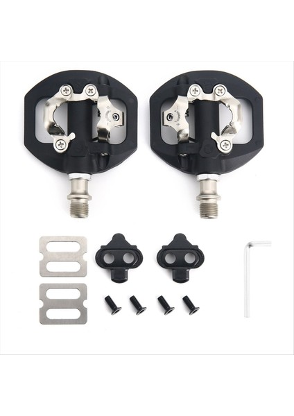 Dağ Bisiklet Pedalları Kendi Kendine Kol Spd Pedalı Çift Klips Düz ve Kilit Pedalı Bisiklet Pedalı Shimano Spd Sistemi (Yurt Dışından)