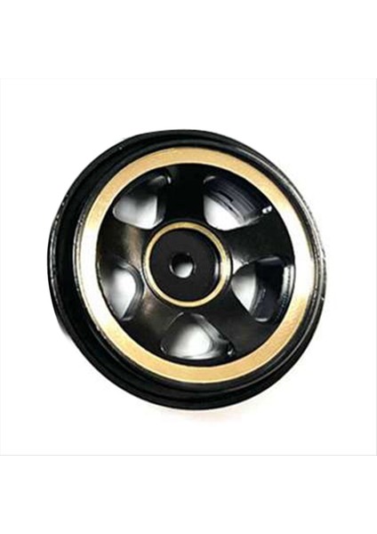 4pcs Pirinç 1 0 Beadlock Wheel Jant Tekerlek Hub Monsefe Ağırlık Eksenel SCX24 1/24 Rc Paletli Araba Yükseltmeleri Parçalar Siyah (Yurt Dışından) fiyatları