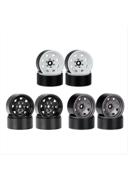 4pcs 85MM 1 55 Metal Beadlock Tekerlek Jantlar Lastikler 1/10 Rc Paletli Araba Eksenel Yetersiz Jr RC4WD D90 Tf2 Tamiya A (Yurt Dışından) fırsatları