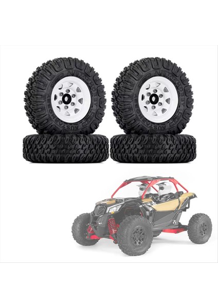 4pcs 85MM 1 55 Metal Beadlock Tekerlek Jantlar Lastikler 1/10 Rc Paletli Araba Eksenel Yetersiz Jr RC4WD D90 Tf2 Tamiya A (Yurt Dışından) indirimleri