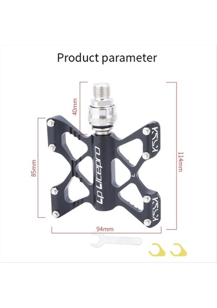 Litepro K5 Hızlı Serbest Bırakma Pedalı Genişletilmiş Kaymaz Ultra Hafif Kapalı Yatak Katlanır Bisiklet Pedalları Bisiklet Parçası Altın (Yurt Dışından) fırsatları