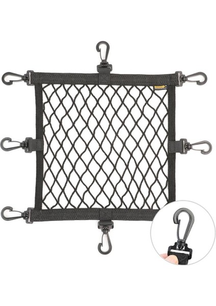 Rhinowalk Motosiklet Kask Tutucu Net 8 Metal Kanca Motosiklet Bagaj Net Tutucu Mesh Depolama Bagaj Torbaları Aksesuarlar (Yurt Dışından)