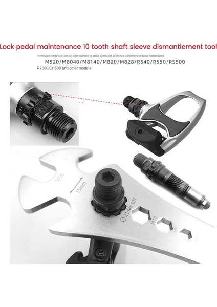 Bikersay Bike Pedal Anahtarı 15MM Bisiklet Pedalları Kurulum Soğutma Somun Mountain Yol Bisiklet Ayak Pedalları Somun Aksesuarları (Yurt Dışından) fırsatları