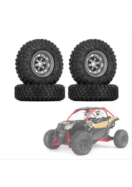 4pcs 85MM 1 55 Metal Beadlock Tekerlek Jantlar Lastikler 1/10 Rc Paletli Araba Eksenel Yetersiz Jr RC4WD D90 Tf2 Tamiya C (Yurt Dışından) indirimleri