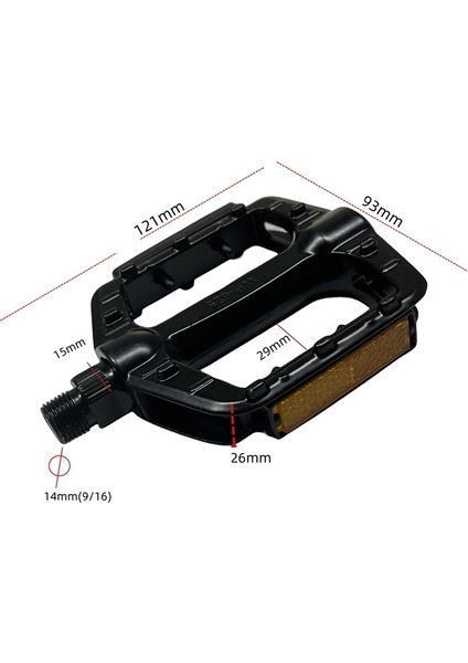 2pcs Katlanabilir Bisiklet Pedalı Kaymaz Yol Bisikleti Yatağı Pedal Seti Yansıtıcı Kayış Bisiklet Parçaları (Yurt Dışından) fırsatları