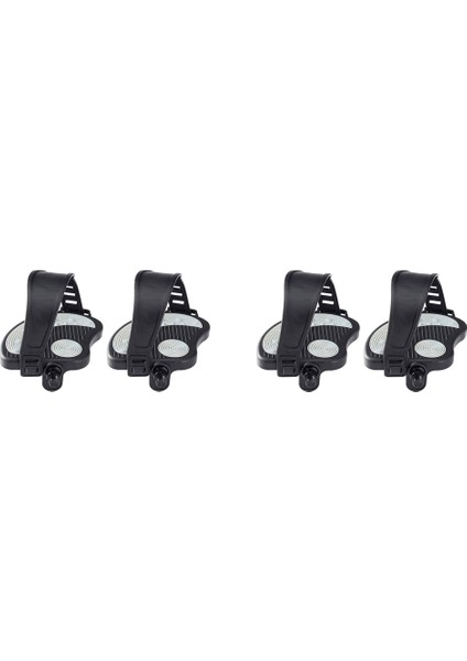 4 Adet Spin Bisikleti ve Kapalı Sabit Egzersiz Bisikleti Için Kayışlarla Bisiklet Pedalları Egzersiz (Yurt Dışından)