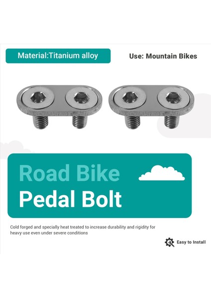 Shimano Için Titanyum Pedal Kelepçe Cıvatası Spd M980 M985 M780 M785 M540 M545 M520 M424 (Yurt Dışından) fırsatları