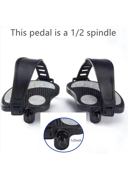 2x Egzersiz Bisiklet Pedalları Spın Bisiklet ve Iç Mekan Sabit Egzersiz Bisikleti 9/16INCH (Yurt Dışından) fırsatları