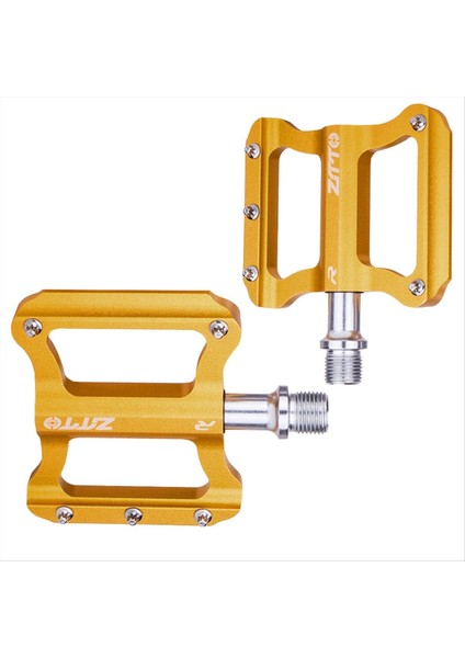 Ztto Yol Bisikleti Ultralight Düz Pedal Alüminyum Alaşım Bisiklet Rulmanları Anti-Slip Katlanır Pedallar Bisiklet Altın (Yurt Dışından) modelleri
