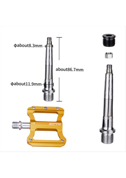 Ztto Yol Bisikleti Ultralight Düz Pedal Alüminyum Alaşım Bisiklet Rulmanları Anti-Slip Katlanır Pedallar Bisiklet Altın (Yurt Dışından) fırsatları