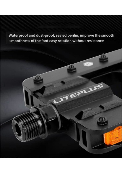 4x Liteplus Alüminyum Alaşım Bisiklet Katlanır Pedallar Kaymaz Rüzgarda Küçük Tekerlek Katlanır Bisiklet Pedalları D (Yurt Dışından) fırsatları