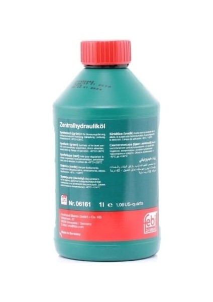 FBI06161 - Hidrolik Direksiyon Yağı Yeşil Sentetik 1 Lt - Febı