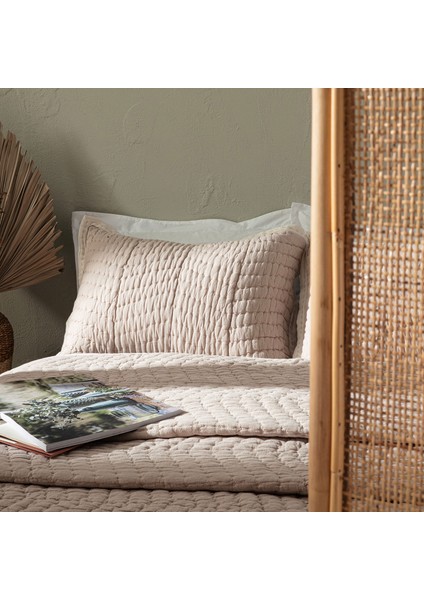 Maria Yatak Örtüsü Seti 280X260 cm Sıcak Bej/pudra fırsatları