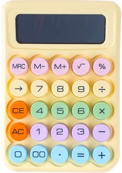 Renkli Yuvarak Tuşlu Şirin Hesap Makinası fiyatları