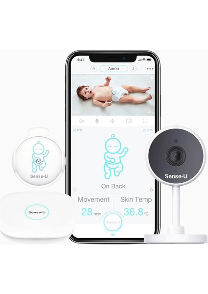 Baby Monitor 2 Akıllı Bebek Monitörü, Hareket ve Sıcaklık Takibi