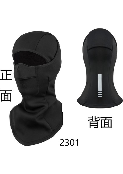 Yeni Kış Sıcak Kayak Maskesi Bisiklet Motosiklet Elektrikli Araç Rüzgar ve Soğuk Geçirmez Kafa Kapağı Açık Maske (Yurt Dışından)