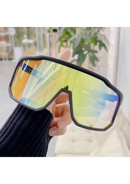Yeni Bisiklet Rüzgar Geçirmez Gözlükler Açık Büyük Çerçeve Bisiklet Kayak Gözlükleri Dağ Yolu Dağ Bisikleti Spor Gözlükleri Kadın Siyah Çerçeve (Yurt Dışından) fiyatları